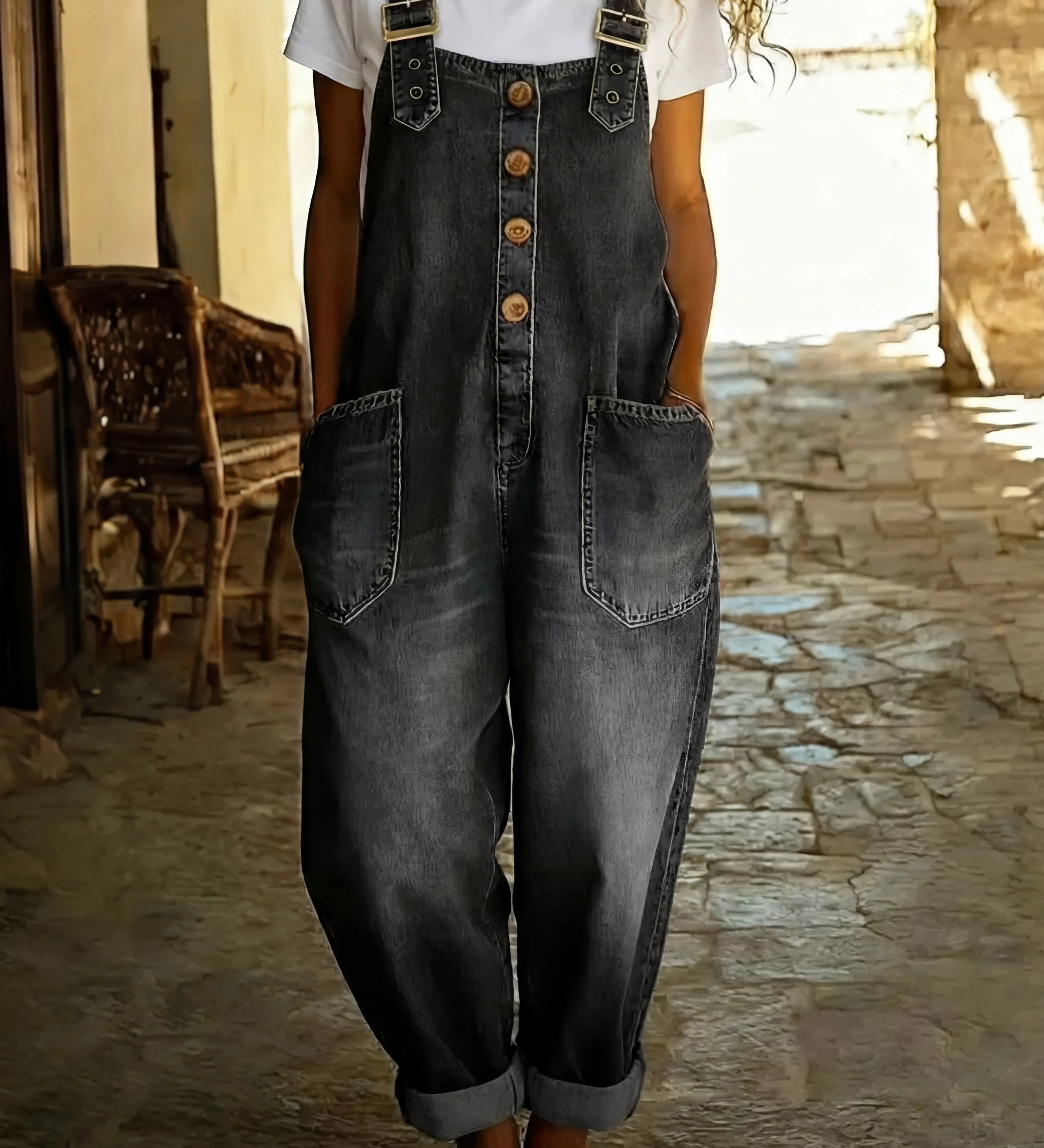 Mono Vaquero Casual Rocio con Hebilla Ajustable para Mujer