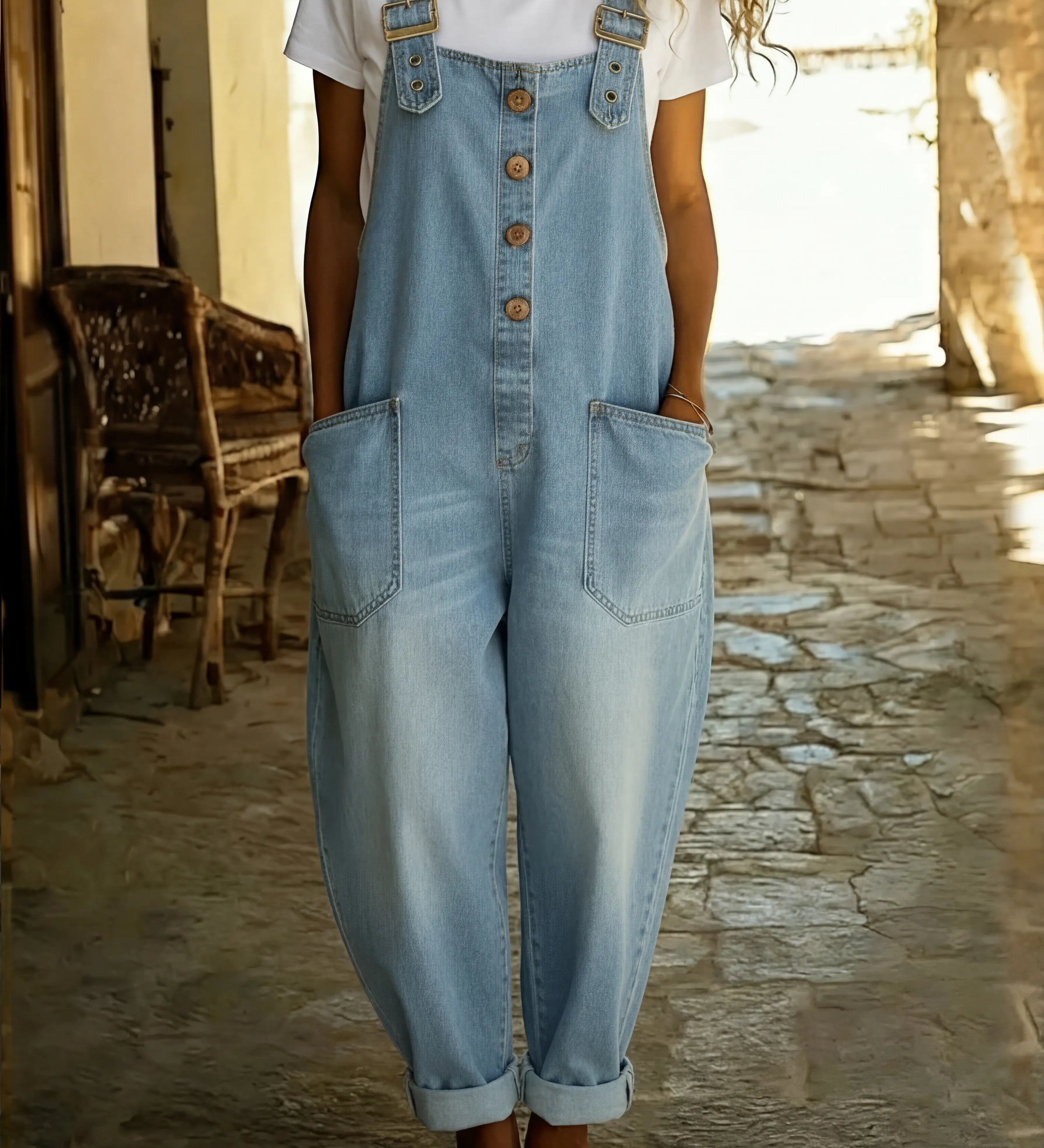 Mono Vaquero Casual Rocio con Hebilla Ajustable para Mujer
