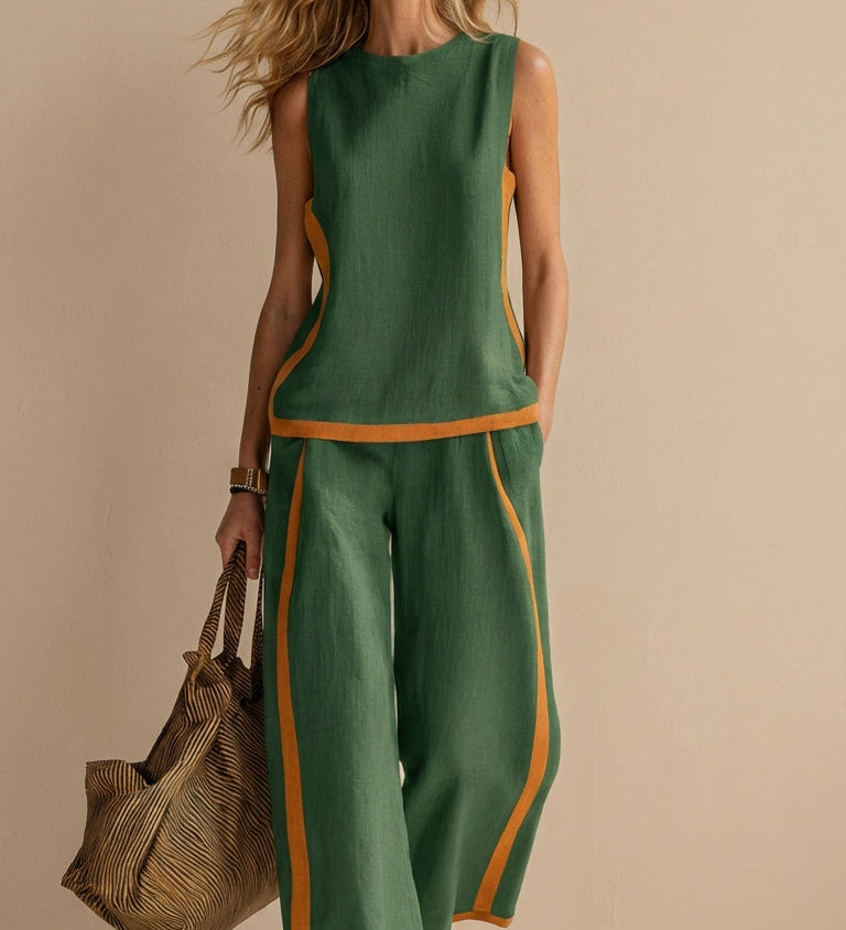 Conjunto de Lino y Algodón Paula para Mujer