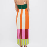 Vestido Largo Multicolor Elsa