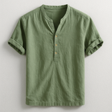 Camisa Henley de Lino Hayden