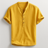 Camisa Henley de Lino Hayden