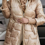 Abrigo de Invierno Nolwen con Capucha y Acolchado
