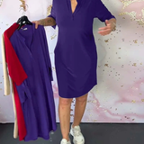 Vestido Sencillo Hanneke™ con Escote en Pico