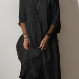 Vestido Largo Suelto con Escote Redondo Carolien