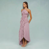 Vestido Largo Renata™ para Bodas y Fiestas con Volantes