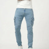 Pantalón Cargo Marino Elástico Duvan para Hombre