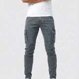 Pantalón Cargo Marino Elástico Duvan para Hombre