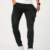 Pantalón Cargo Marino Elástico Duvan para Hombre