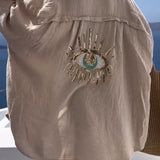 Camisa Oversize de Algodón Horus Violeta™