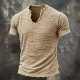 Camiseta Vintage de Cuello en V Jairo para Hombre
