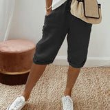 Shorts Cómodos Amanda con Bajo Vuelto