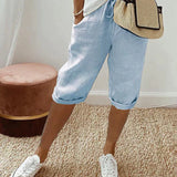 Shorts Cómodos Amanda con Bajo Vuelto