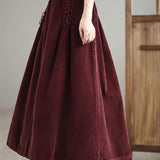 Falda Maxi de Pana Cassia