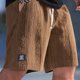 Shorts de Lounge de Punto con Diseño de Diamante