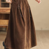 Falda Maxi de Pana Cassia