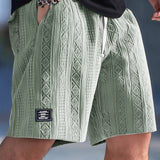 Shorts de Lounge de Punto con Diseño de Diamante