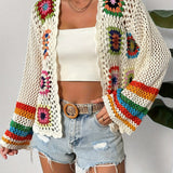 Cardigan de Crochet Mosaico Eden