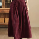 Falda Maxi de Pana Cassia