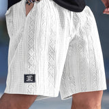 Shorts de Lounge de Punto con Diseño de Diamante