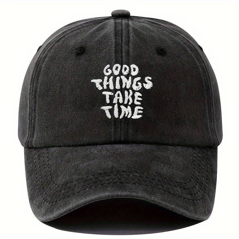 Gorra Lavada 'Las Buenas Cosas Toman Tiempo'