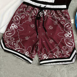 Short de Malla con Diseño Paisley