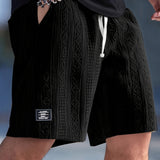 Shorts de Lounge de Punto con Diseño de Diamante