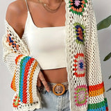 Cardigan de Crochet Mosaico Eden