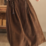 Falda Maxi de Pana Cassia