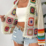 Cardigan de Crochet Mosaico Eden