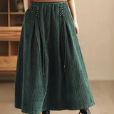 Falda Maxi de Pana Cassia