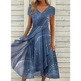 Vestido Midi Naomi con Cuello en V