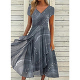 Vestido Midi Naomi con Cuello en V