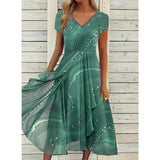 Vestido Midi Naomi con Cuello en V