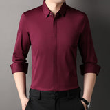 Camisa Elástica Antiarugas Mitchel para Hombre