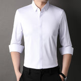 Camisa Elástica Antiarugas Mitchel para Hombre