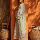 Vestido Boho Bordado Celestina