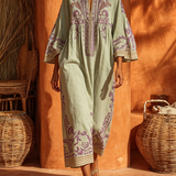 Vestido Boho Bordado Celestina