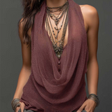 Top de Tirantes Elegante Marina para Mujer