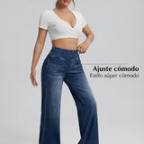 Pantalones Anchos Duna con Control de Abdomen para Mujer