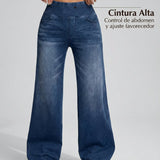 Pantalones Anchos Duna con Control de Abdomen para Mujer