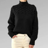 Jersey de Punto Acogedor Babette™ con Cuello Alto