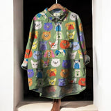 Blusa Exclusiva Astrid con Estampado de Perro