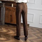 Pantalones Ajustados de Cuadros Hewis