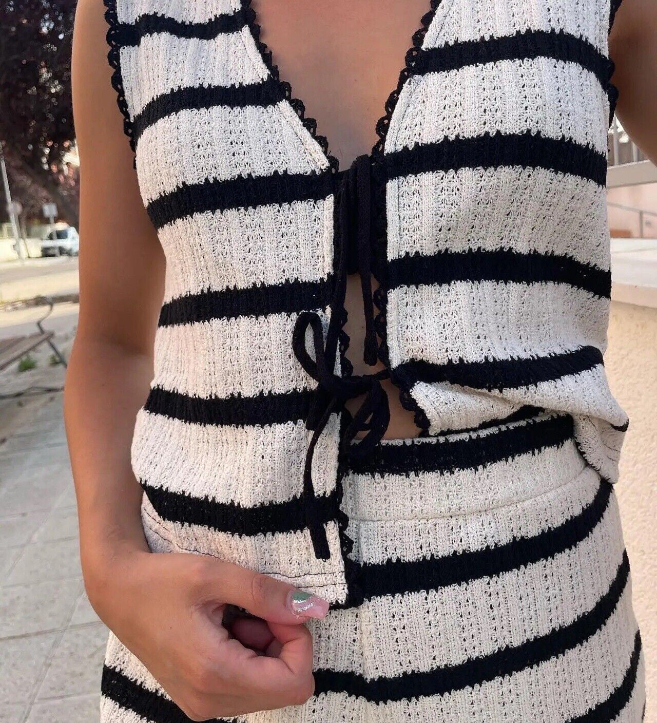 Conjunto Lili™ Cómodo en Blanco y Negro