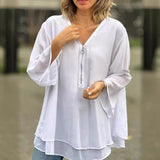 Blusa de Gasa Margot con Cremallera