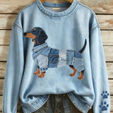 Sudadera de Mujer con Diseño de Perro Sol