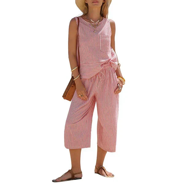 Conjunto de Algodón Rayas Brisa