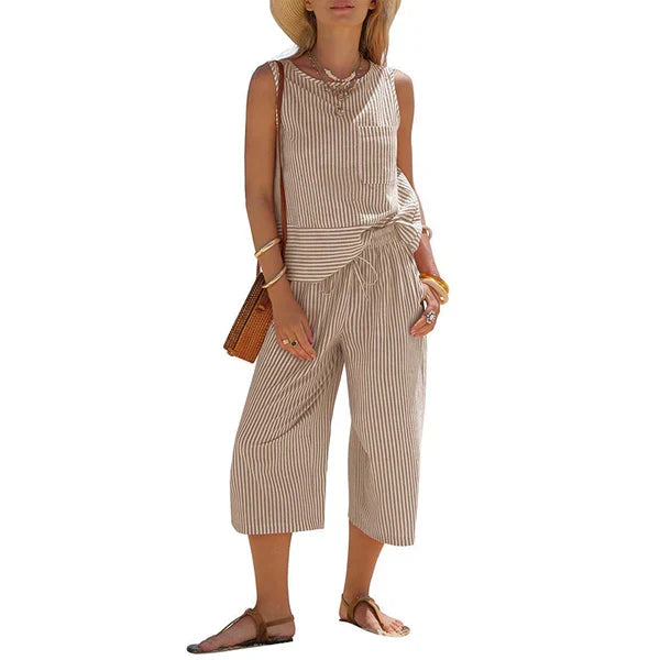 Conjunto de Algodón Rayas Brisa
