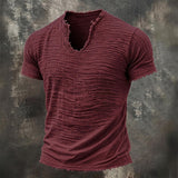 Camiseta Vintage de Cuello en V Jairo para Hombre
